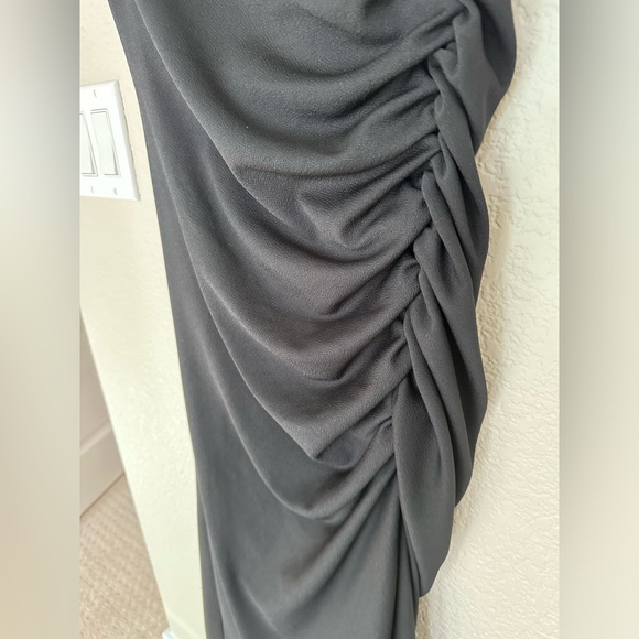 NWT, the Maya Ruched Cowl-neck dress - black, Small petite, Anthropologie - Picture 12 of 14